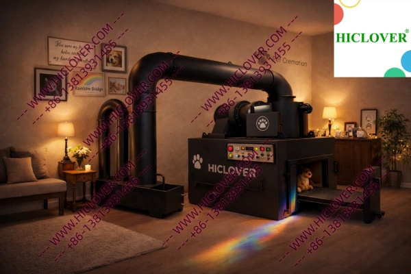 Incinérateur de crémation animale industriel pour cliniques vétérinaires et crématoriums pour animaux (30–50 kg/h TS50PET)